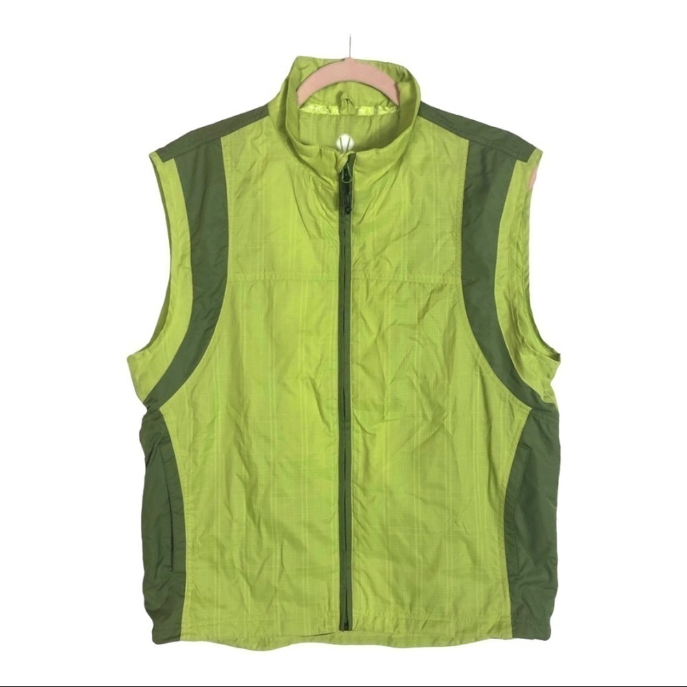 Sunice green zip up vest